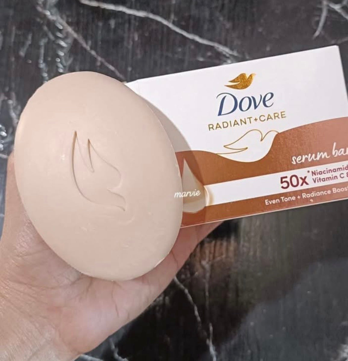 Dove Radiant Serum Bar Niacinamide + Vitamin C And E 3 bars 90g