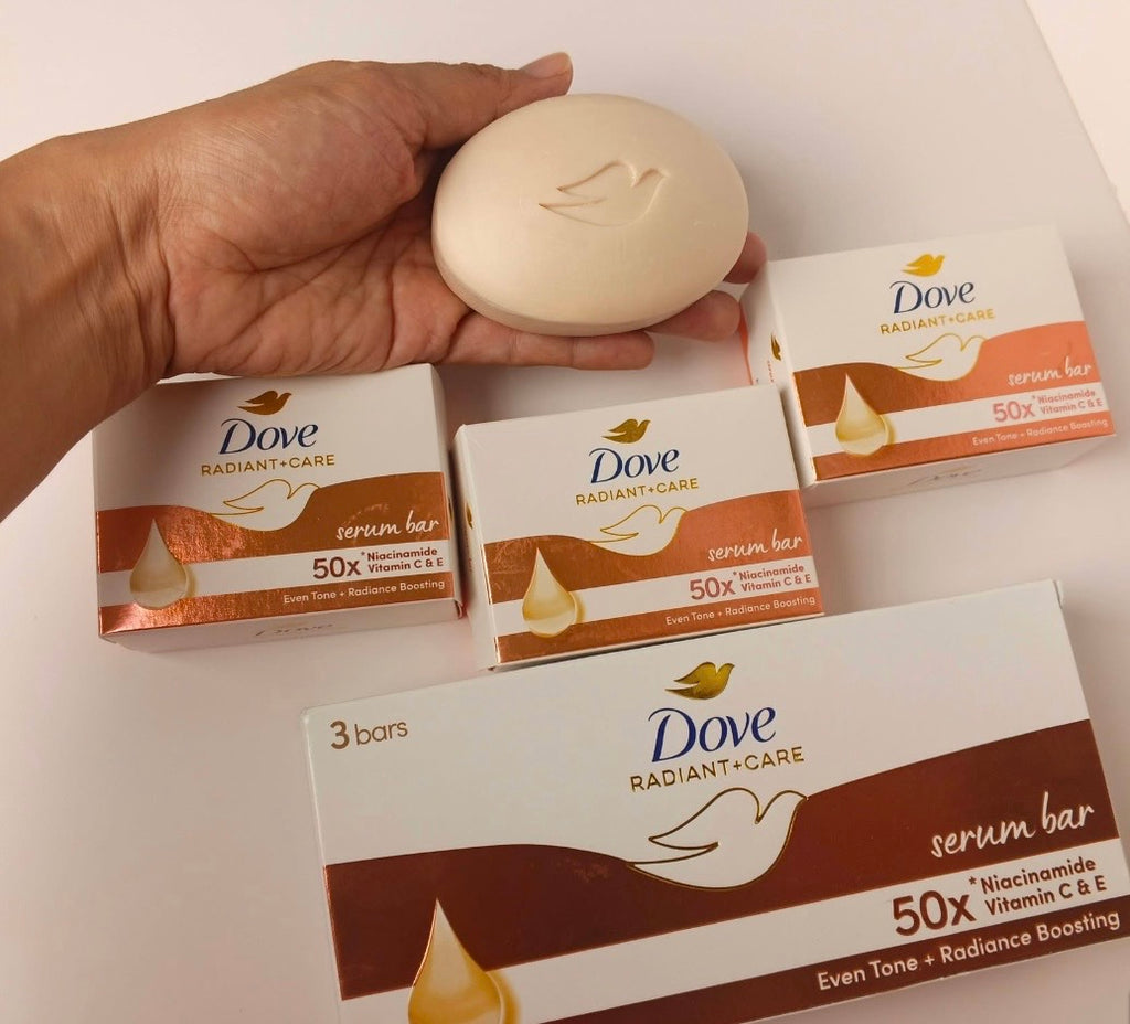 Dove Radiant Serum Bar Niacinamide + Vitamin C And E 3 bars 90g