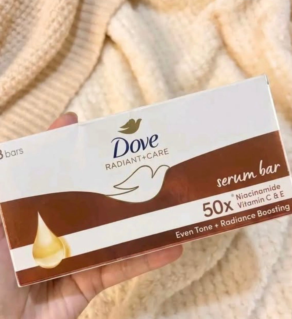 Dove Radiant Serum Bar Niacinamide + Vitamin C And E 3 bars 90g