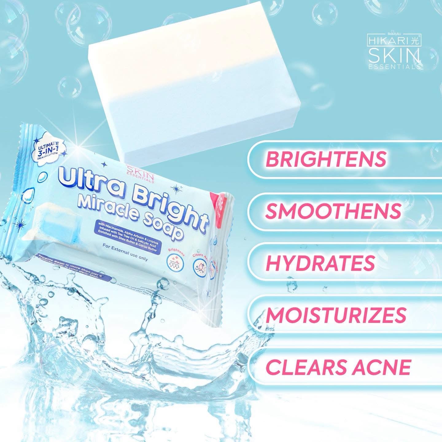 Hikari Ultra Bright Miracle Soap 5 x 75g