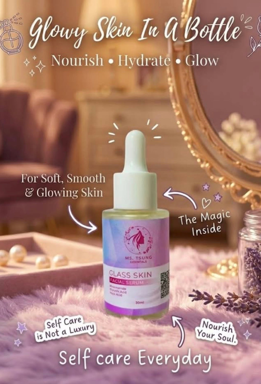 MS TSUNG ESSENTIALS – GLASS SKIN FACIAL SERUM 30ML