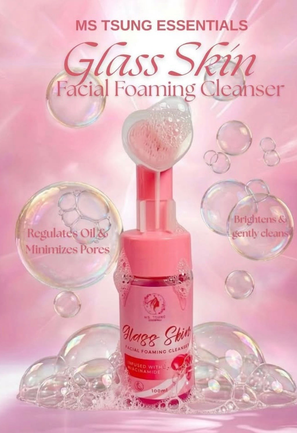Ms. TSUNG Facial Foam Wash (Glass Skin) 100ml