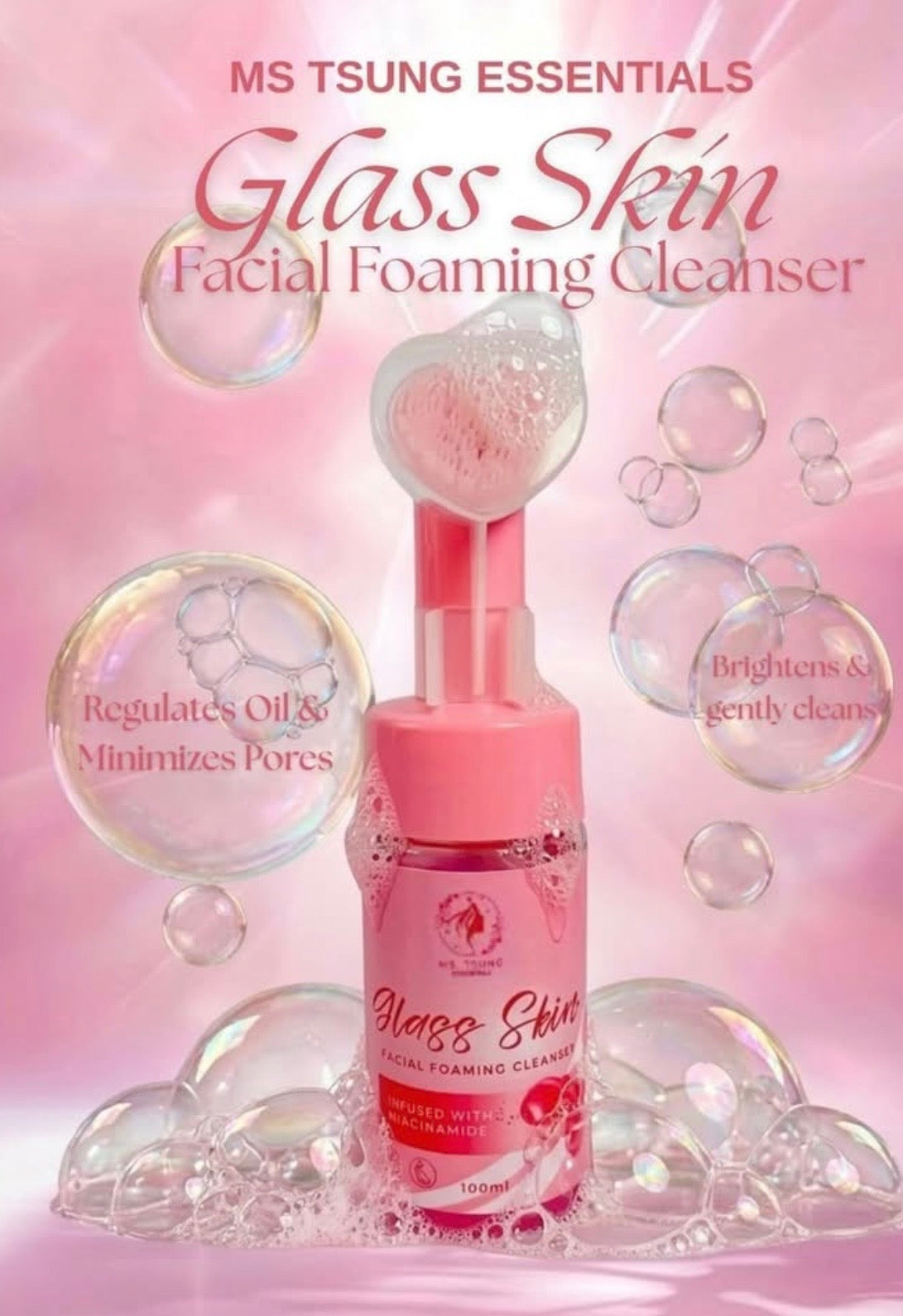Ms. TSUNG Facial Foam Wash (Glass Skin) 100ml