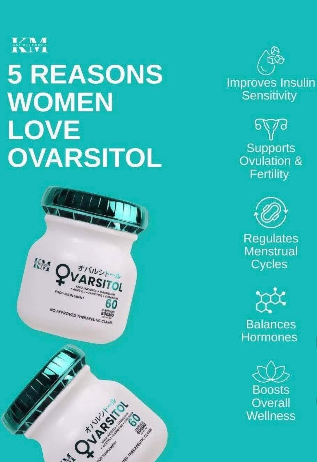 OVARSITOL SUPPLEMENT 60 CAPSULES BY KATH MELENDEZ