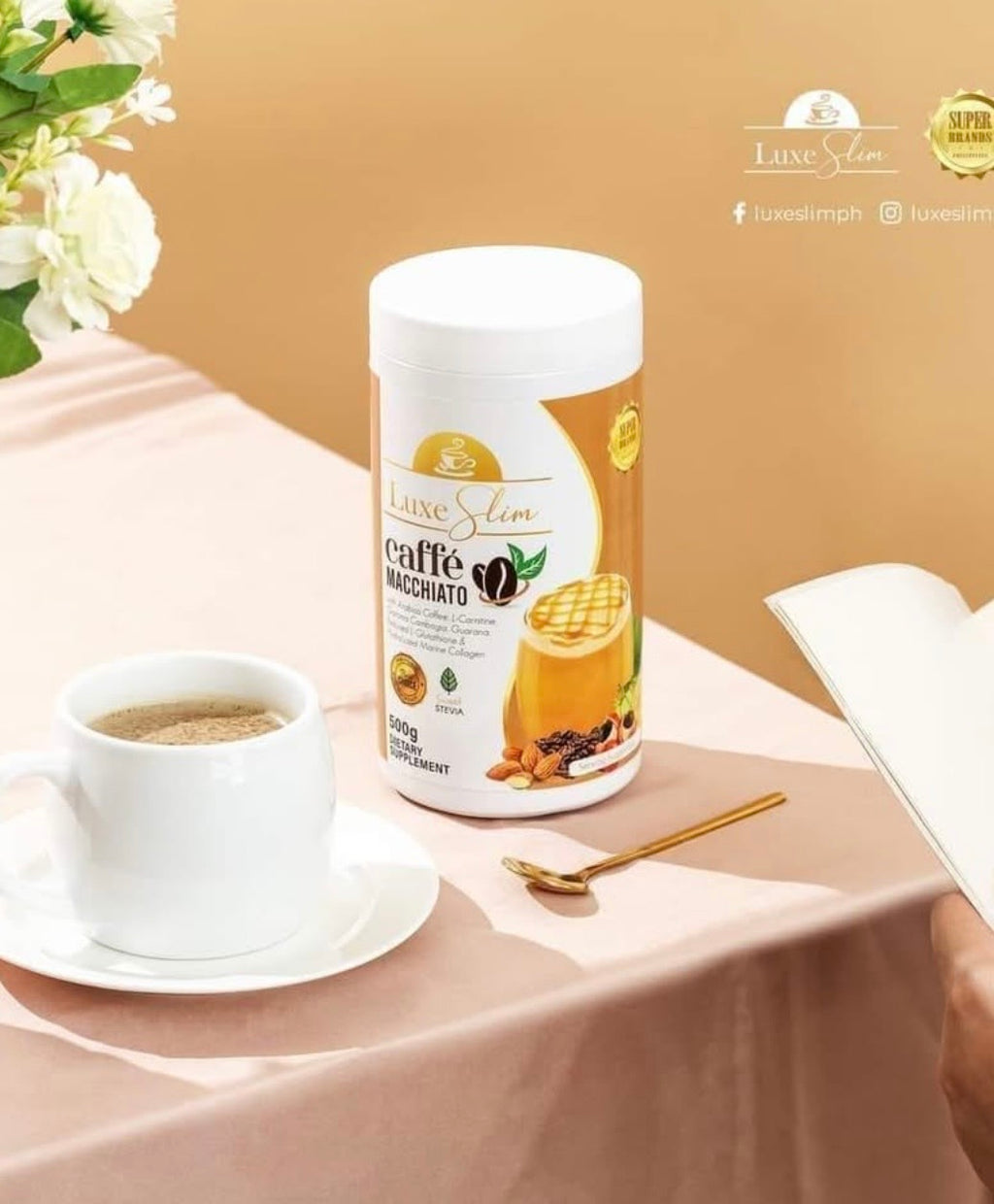 Luxe Slim Macchiato Coffee Tub 500g