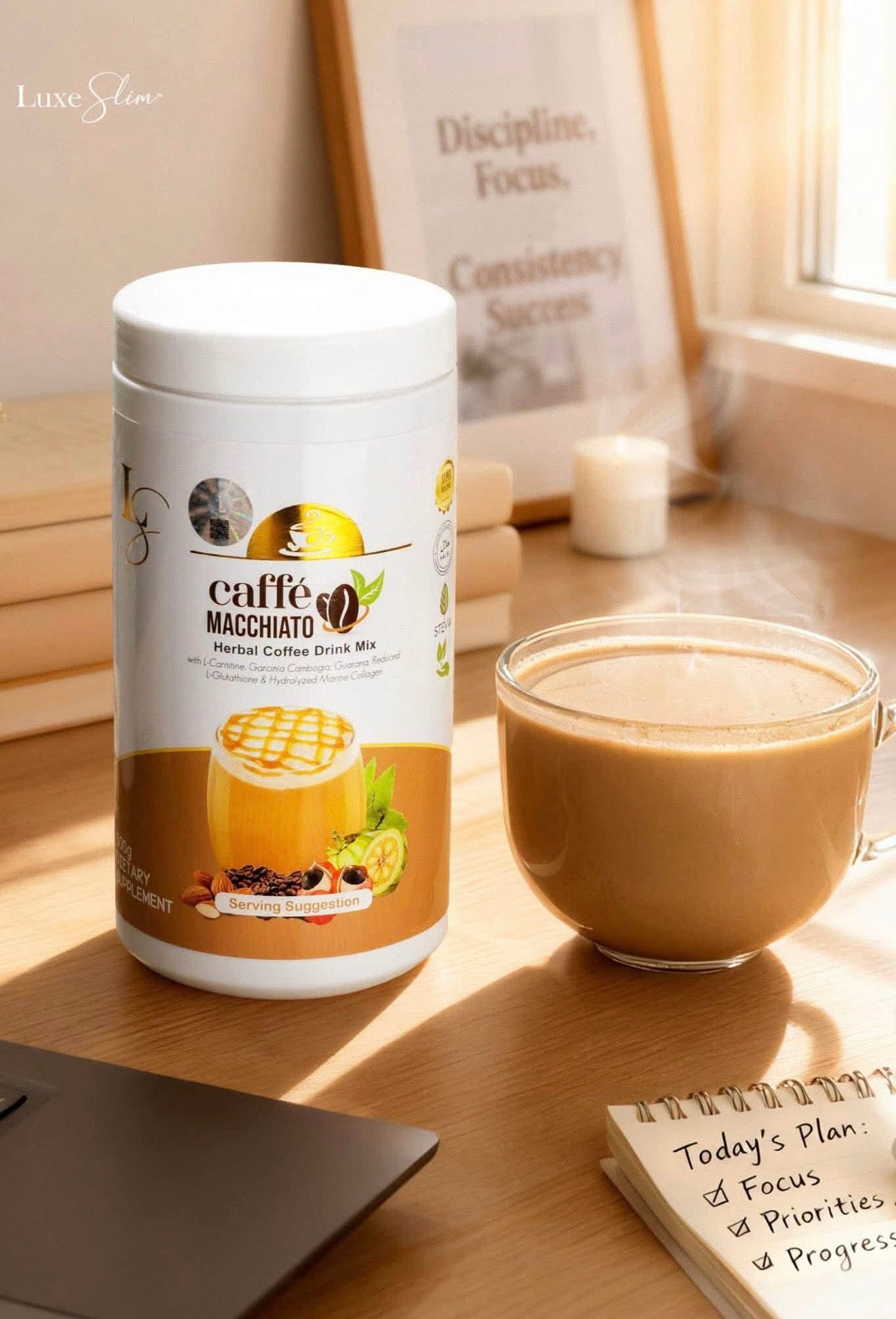 Luxe Slim Macchiato Coffee Tub 500g