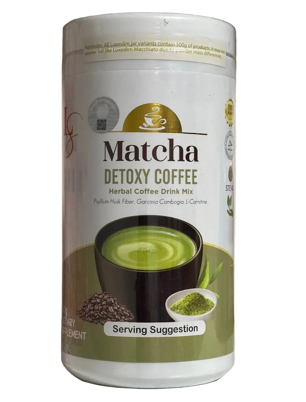 Luxe Slim Matcha Detoxy Coffee Tub 500g