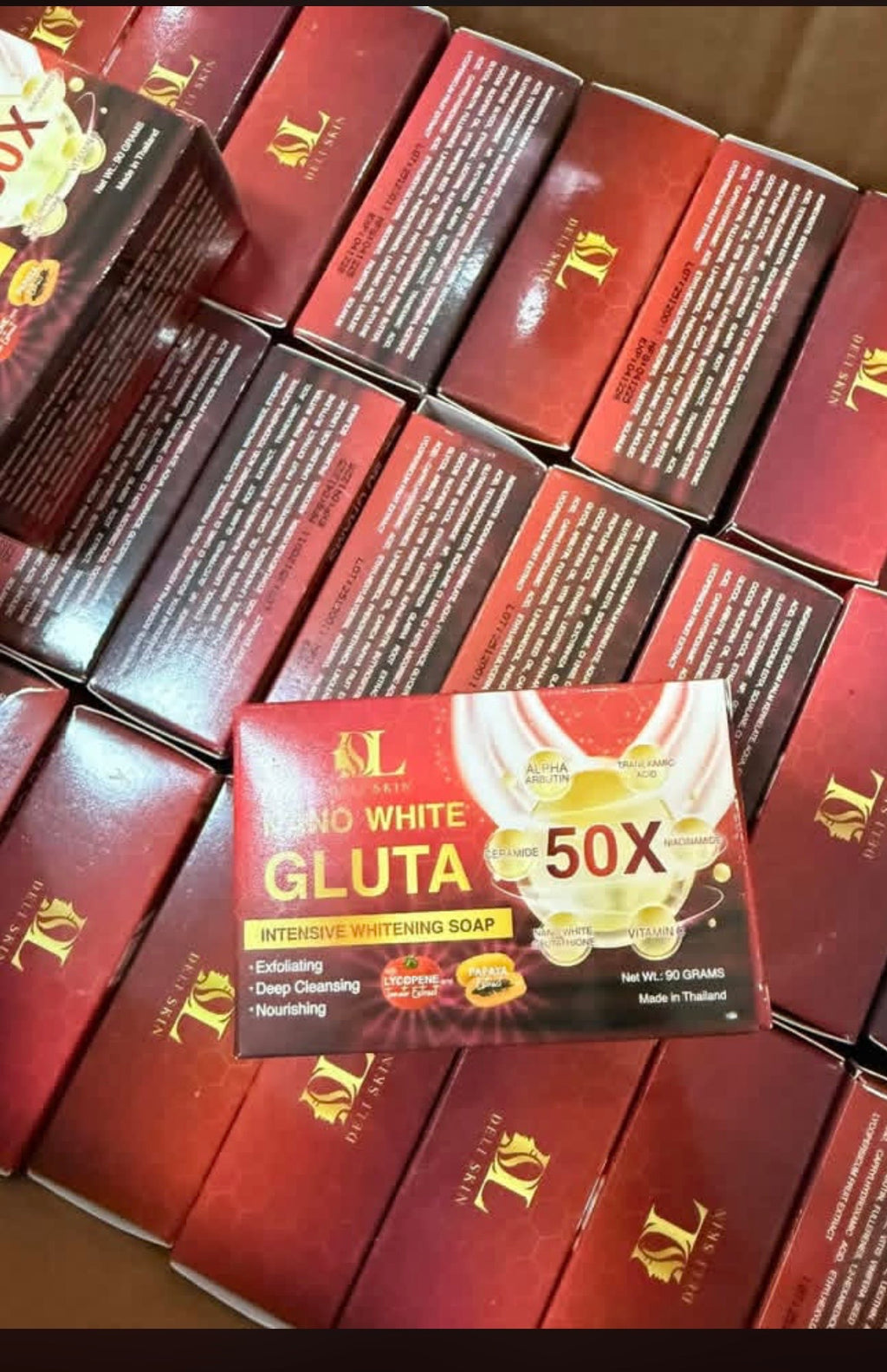 Deli Skin Nano Gluta Soap 50X – Intensive Whitening & Deep Cleansing 90 grams