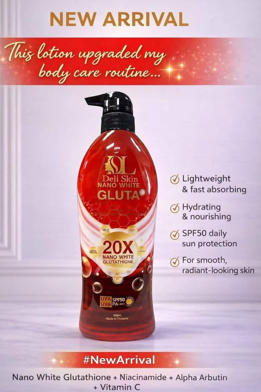 Deli Skin 20X Nano White Glutathione SPF 50 PA+++ 500ml