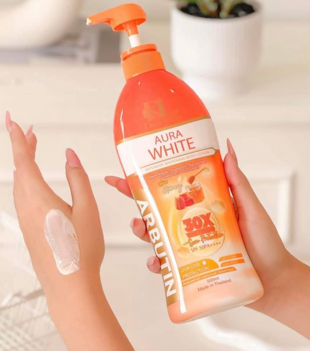 Deli Skin Aura White Whitening Body Lotion SPF50 PA++++ – 500ml