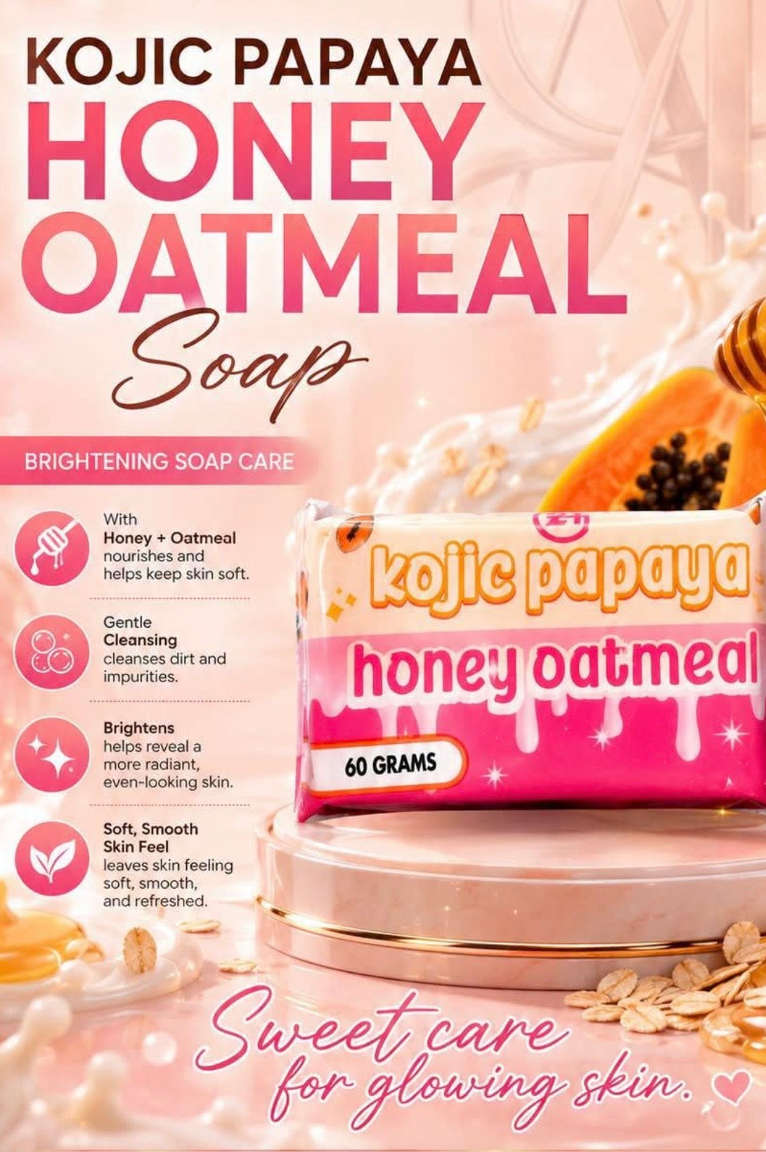 G21 Kojic Papaya Honey Oatmeal Duo Soap