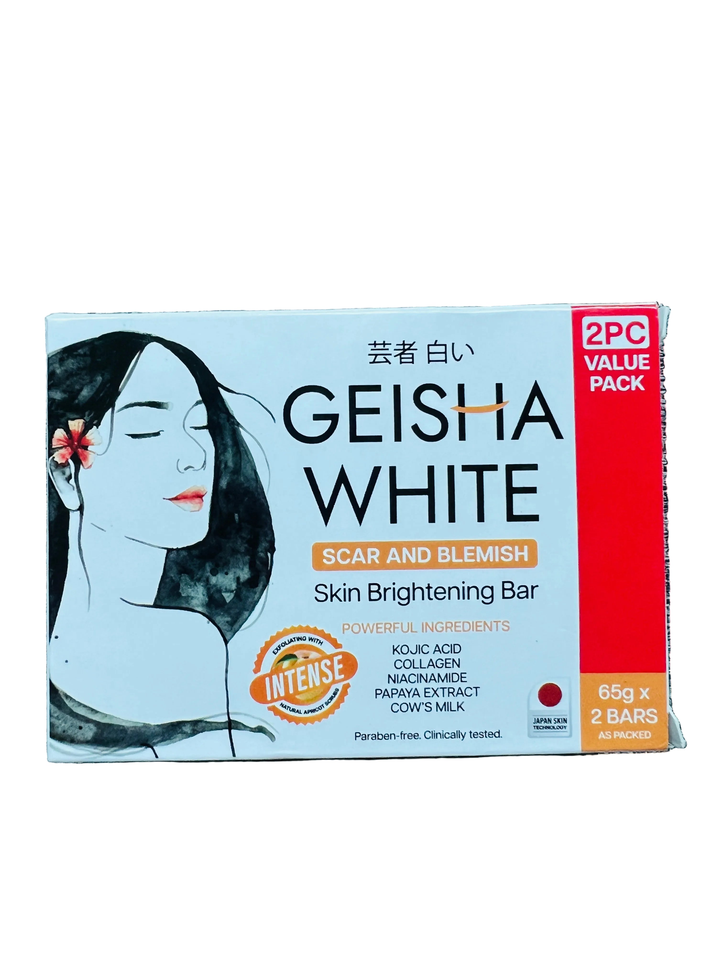 Geisha White Soap 65g x 2 Intense