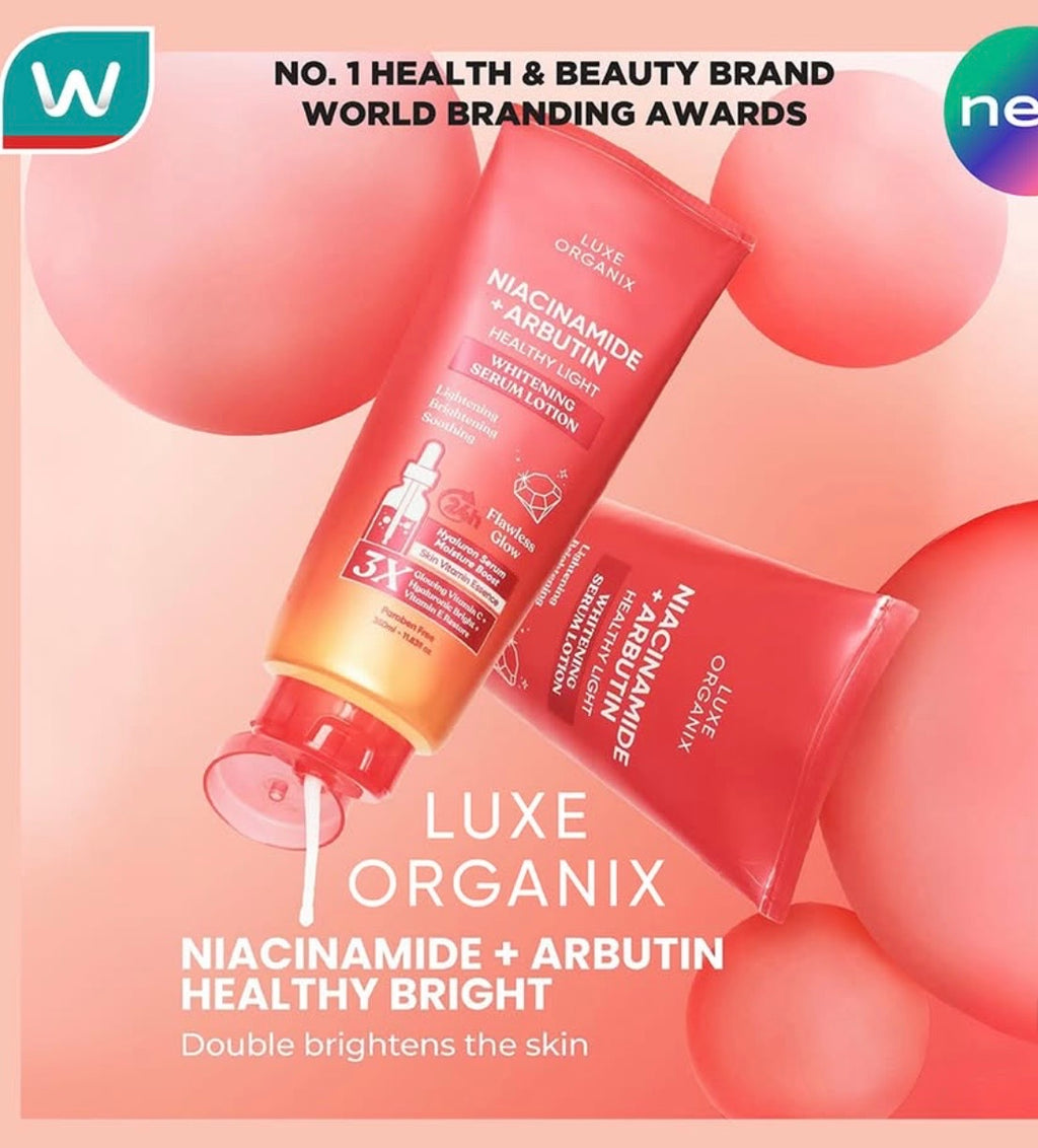 Luxe Organix Niacinamide + Arbutin Whitening Serum Lotion 350ml