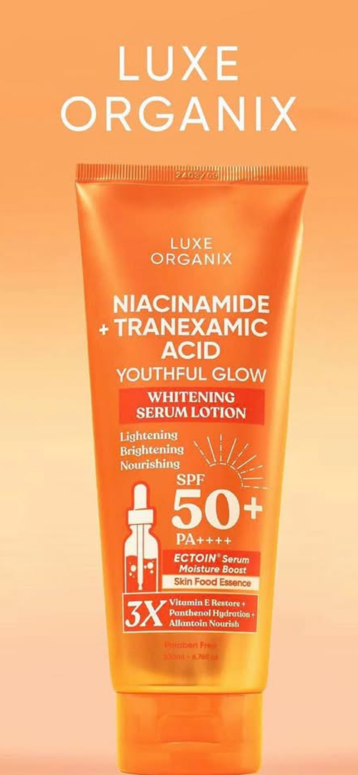 Luxe Organix Niacinamide Tranexamic Acid Whitening Serum Lotion 200ml
