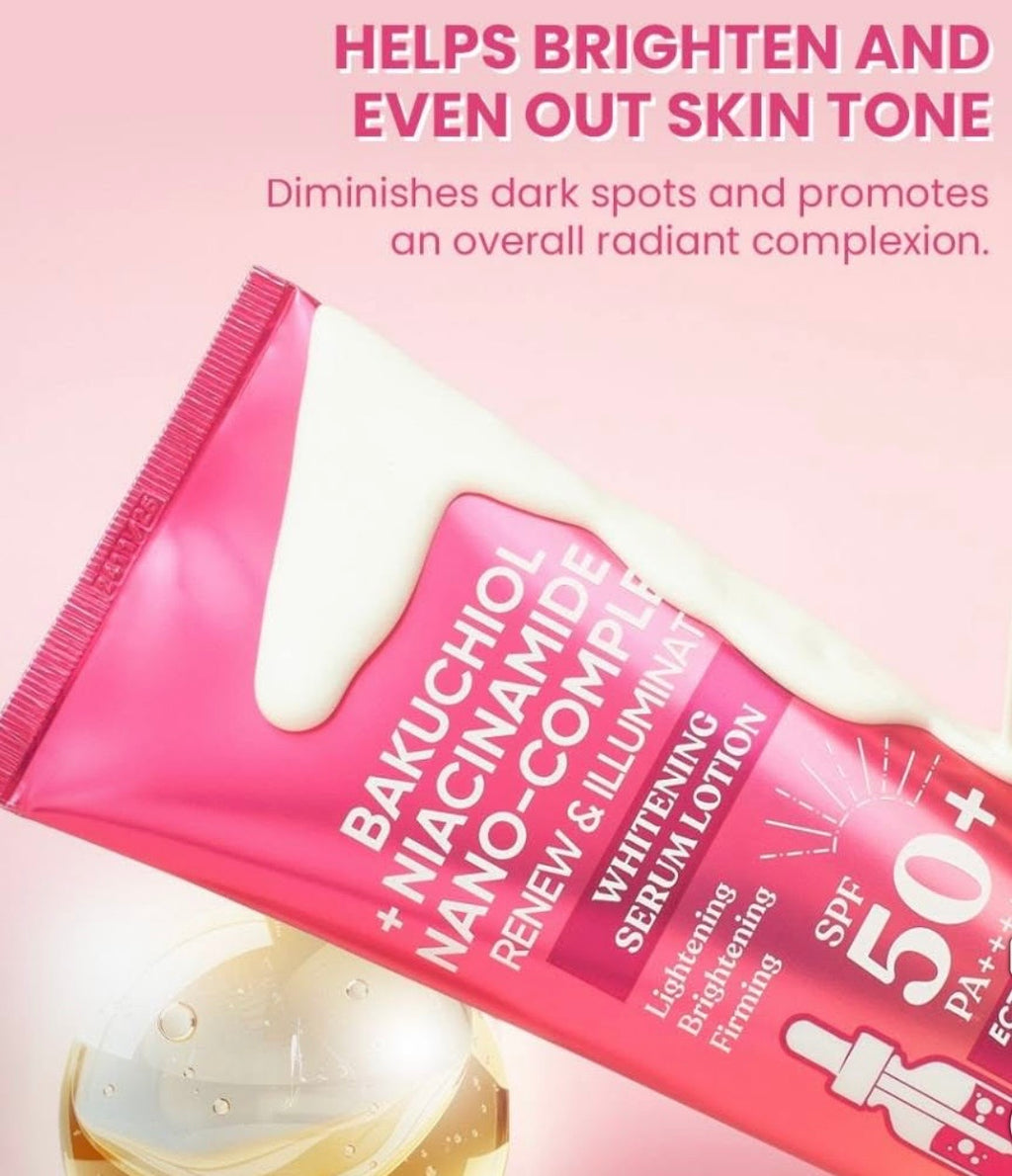 Luxe Organix Bakuchiol + Niacinamide Nano Complex Whitening Serum Lotion 200ml