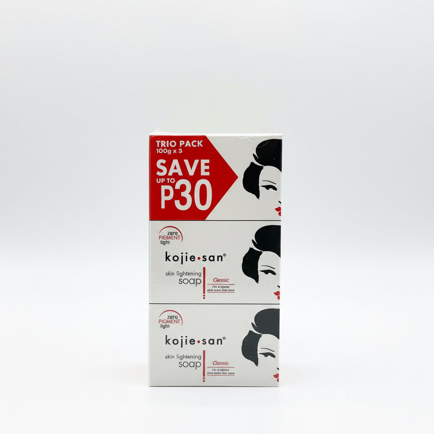 Original Kojie San Skin Brightening Kojic Acid Soap 3 x 100g (300g)