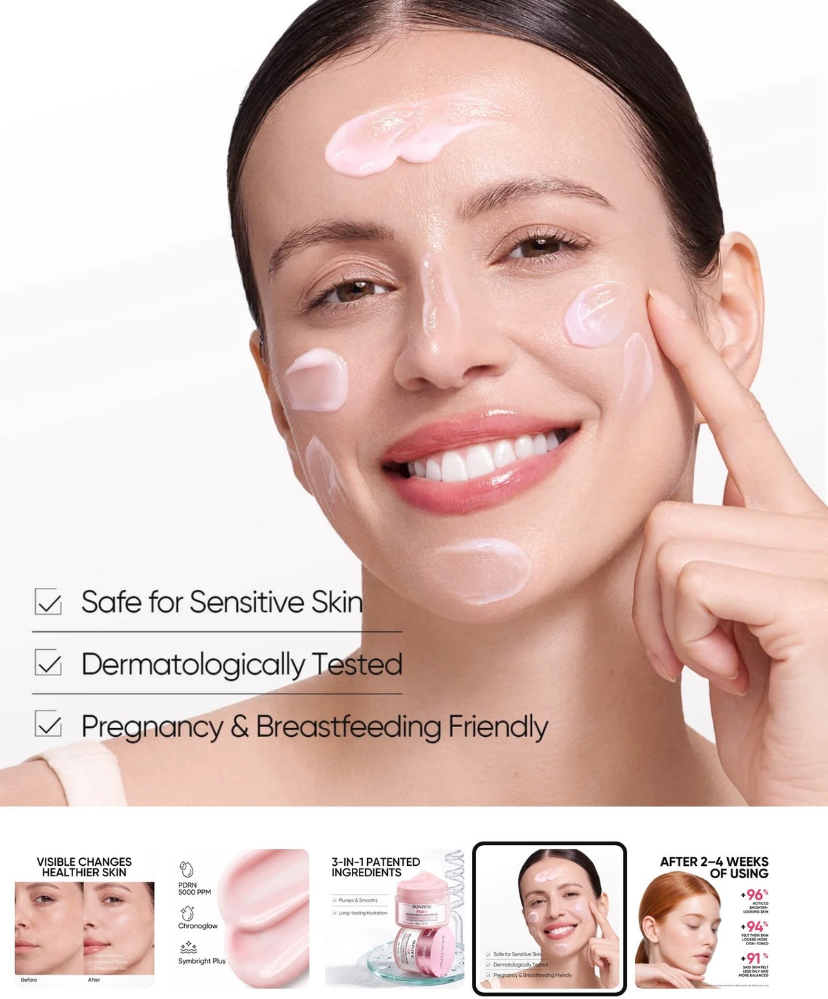 PDRN Bright & Smooth Moisture Gel Cream Moisturizer
