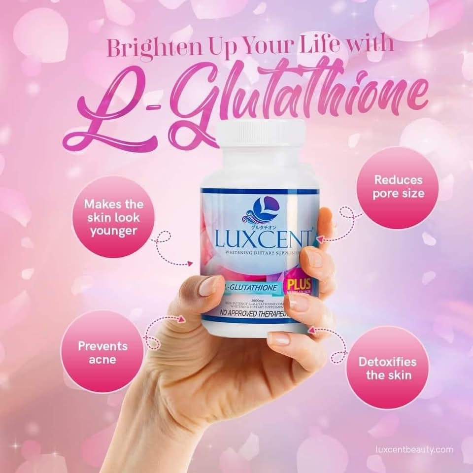 Luxcent Glutathione Plus Capsules with Marine Collagen - 1800mg