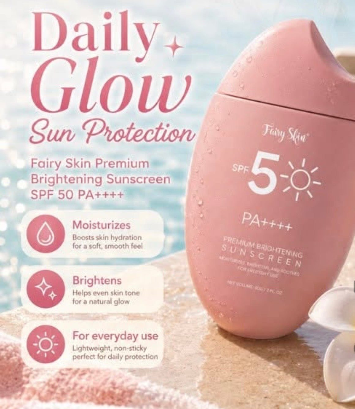 Fairy Skin Premium Brightening Sunscreen SPF 50 PA++++ 50g