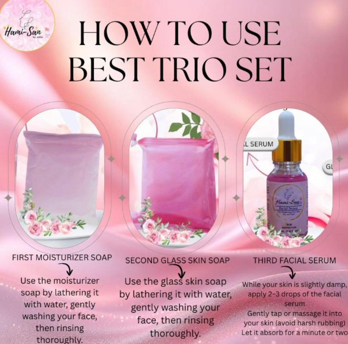 Hami-san Best Trio skincare Set (New Packaging)