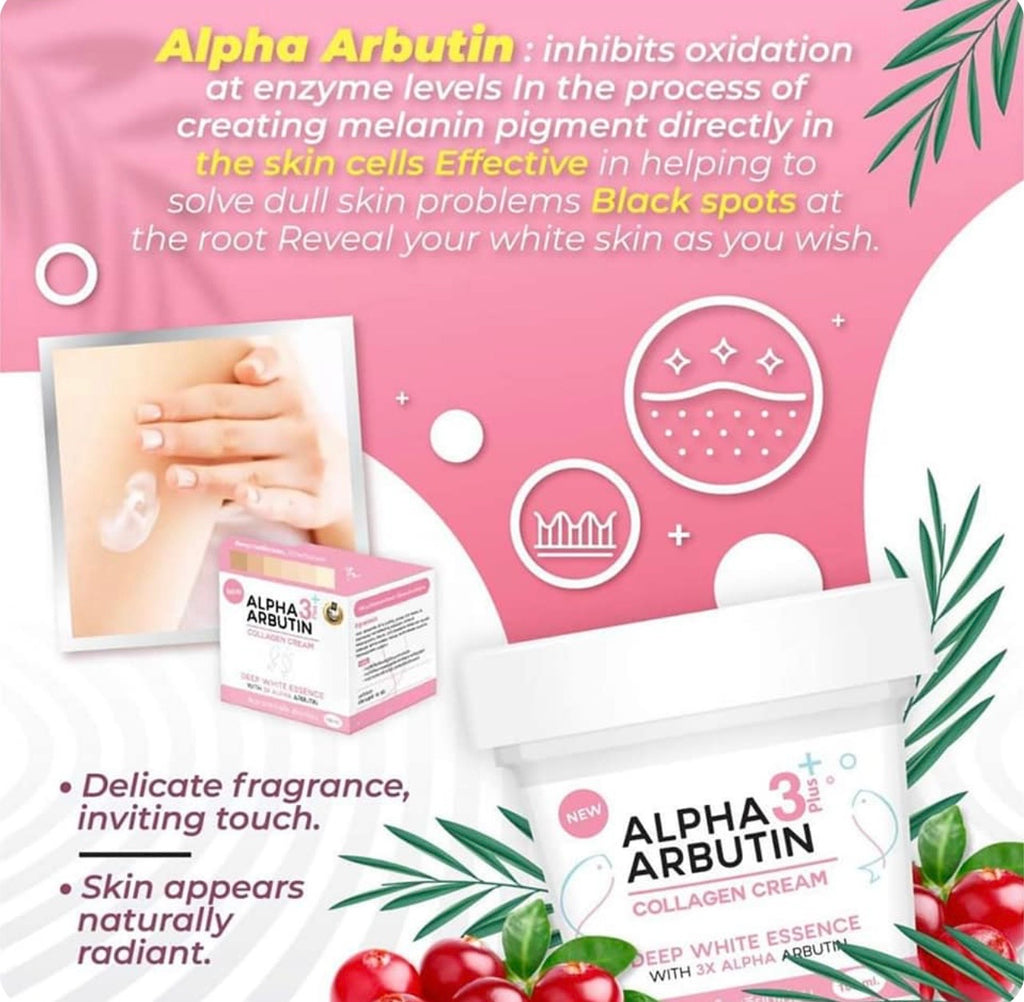 Precious skin Alpha Arbutin Collagen 3+ Cream  Deep White Essence & Alpha Arbutin 100g