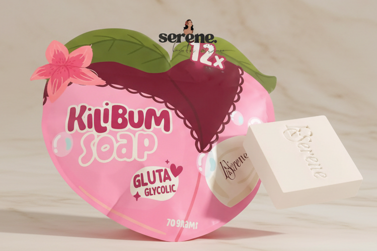 KSerene KiliBum Gluta Glycolic Whitening Soap – Underarm & Bum Care 3 pcs x 70g / Pouch