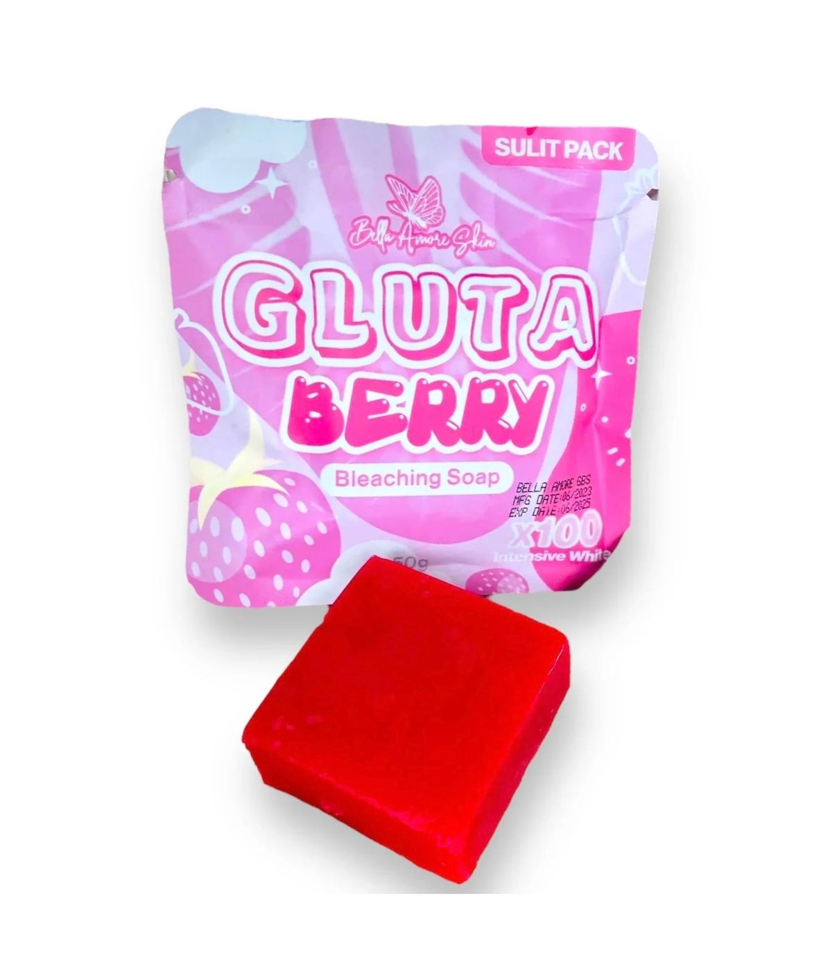 Gluta Berry Soap By Bella Amore 50g