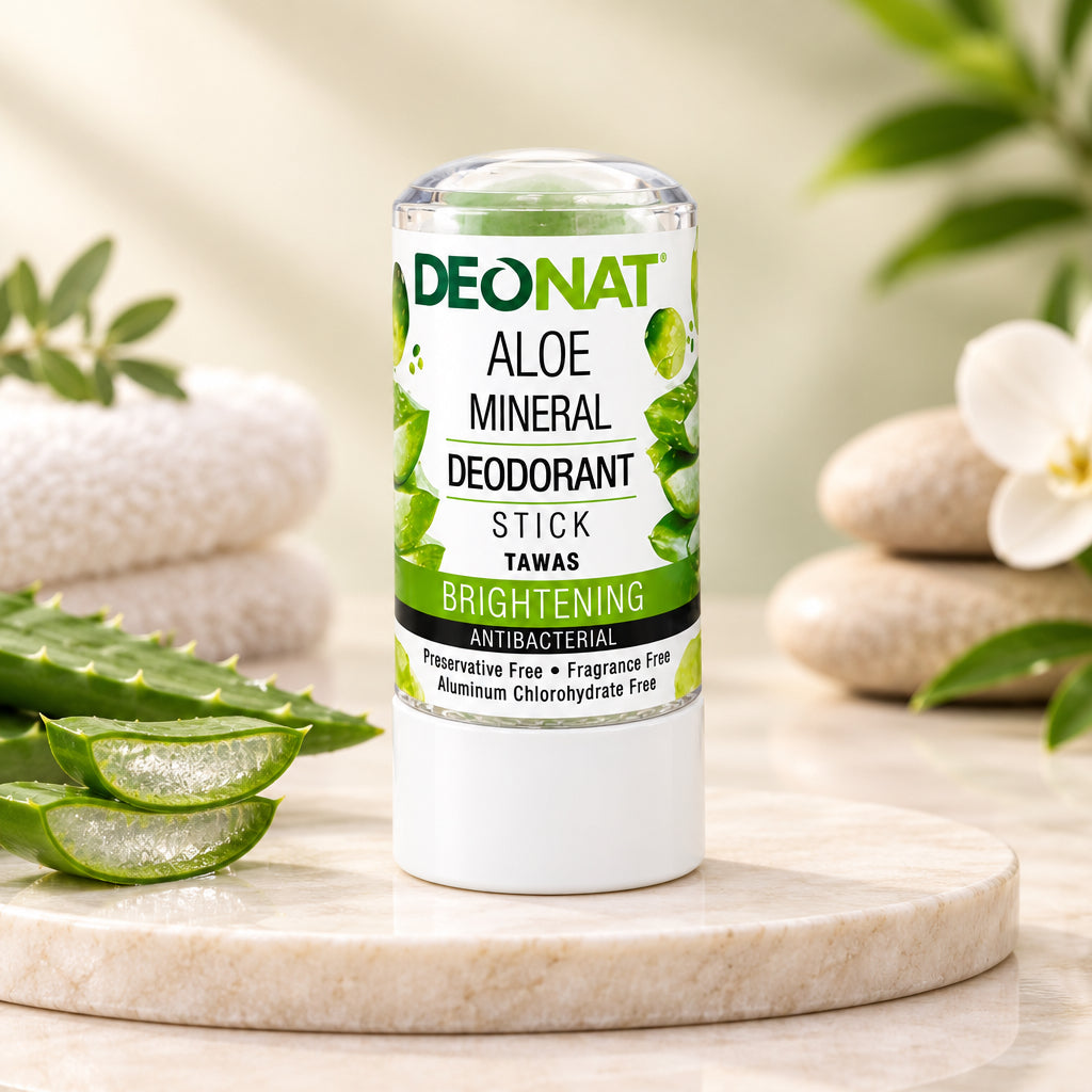 Deonat Aloe Mineral Deodorant Stick – Tawas Brightening Antibacterial