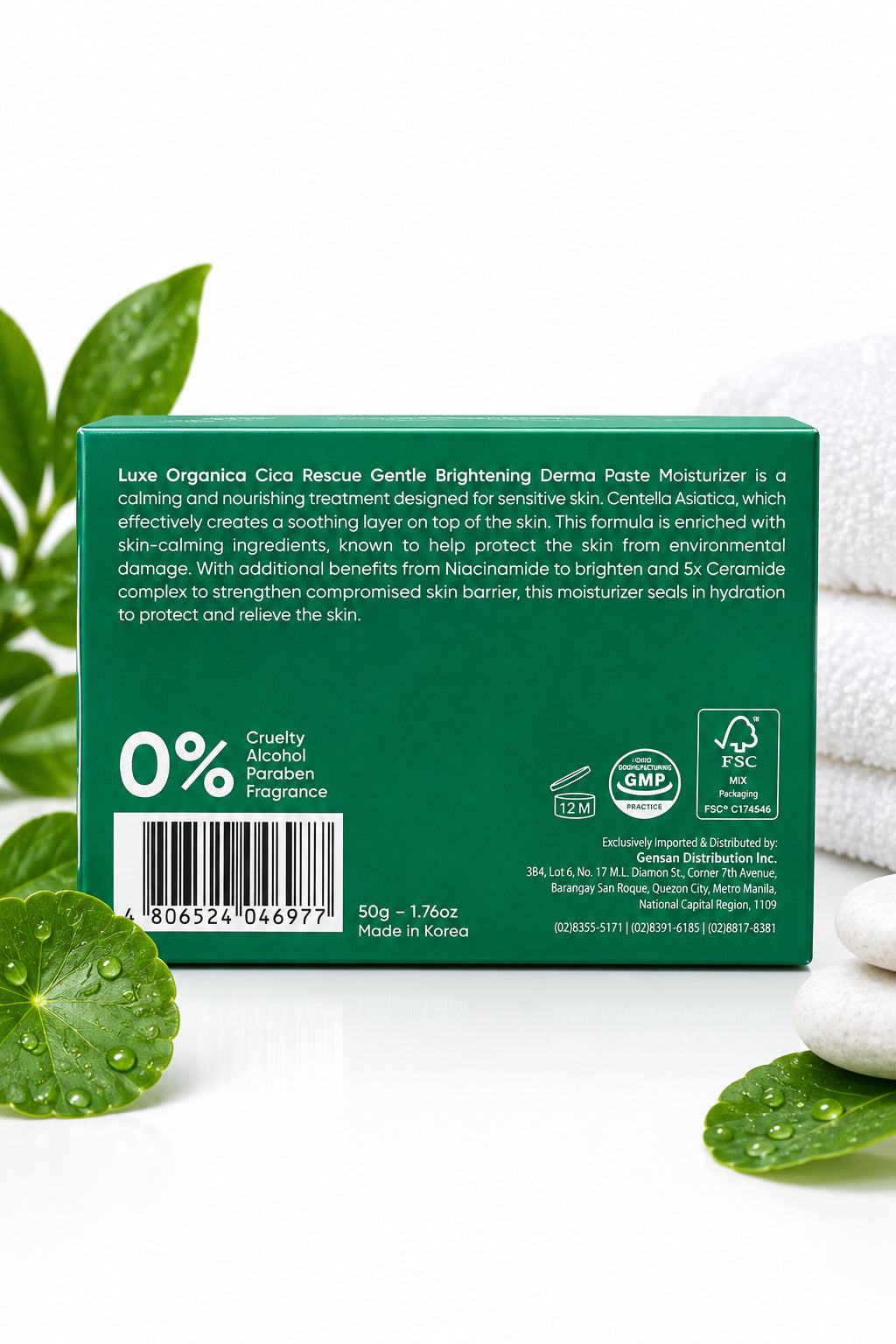 Luxe Organix Cica Rescue Gentle Brightening Derma Relief Moisturizer