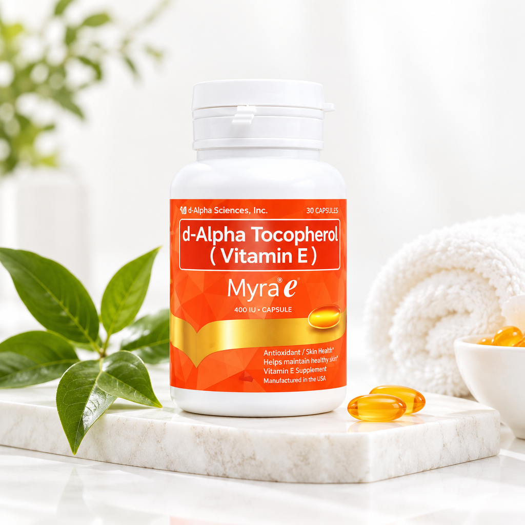 Myra E d-Alpha Tocopherol (Vitamin E) 400 IU – 30 Capsules