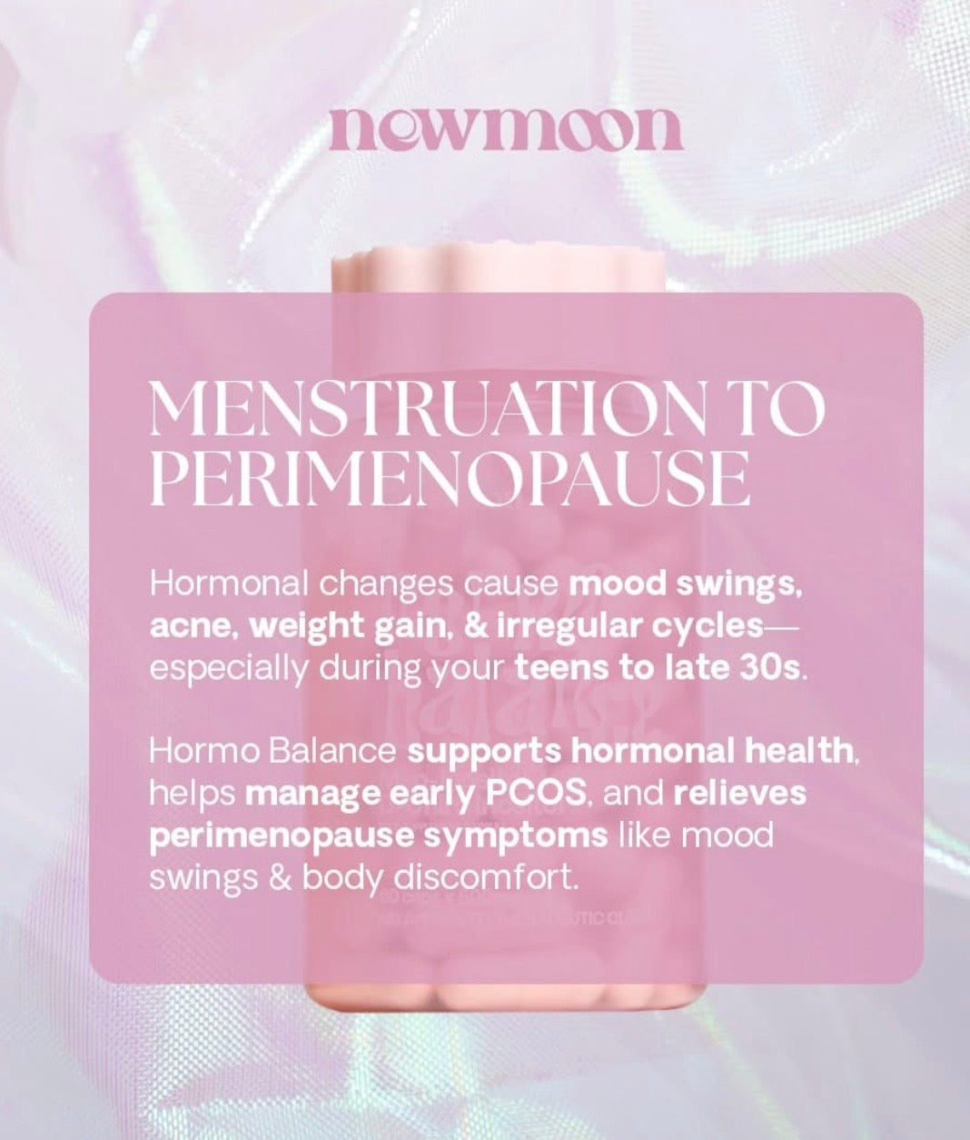 New Moon Hormo Balance – Myo-Inositol + D-Chiro Inositol 60 Capsules x 500mg