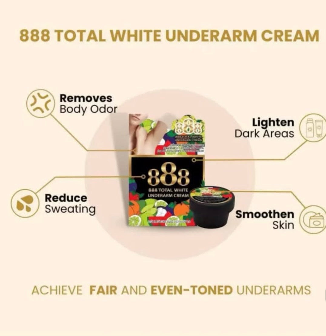 888 Total White Underarm Cream – 35g