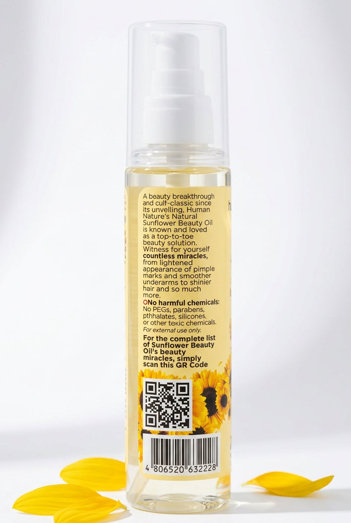 Human Nature Sunflower Premium Beauty Oil 100ml