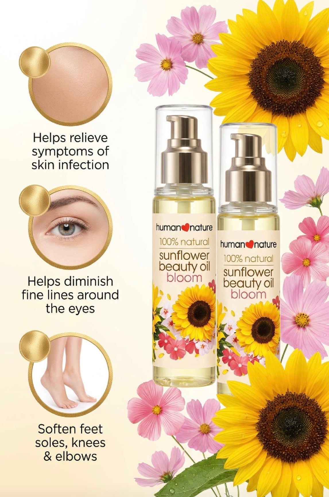 Human Nature Sunflower Premium Beauty Oil 100ml