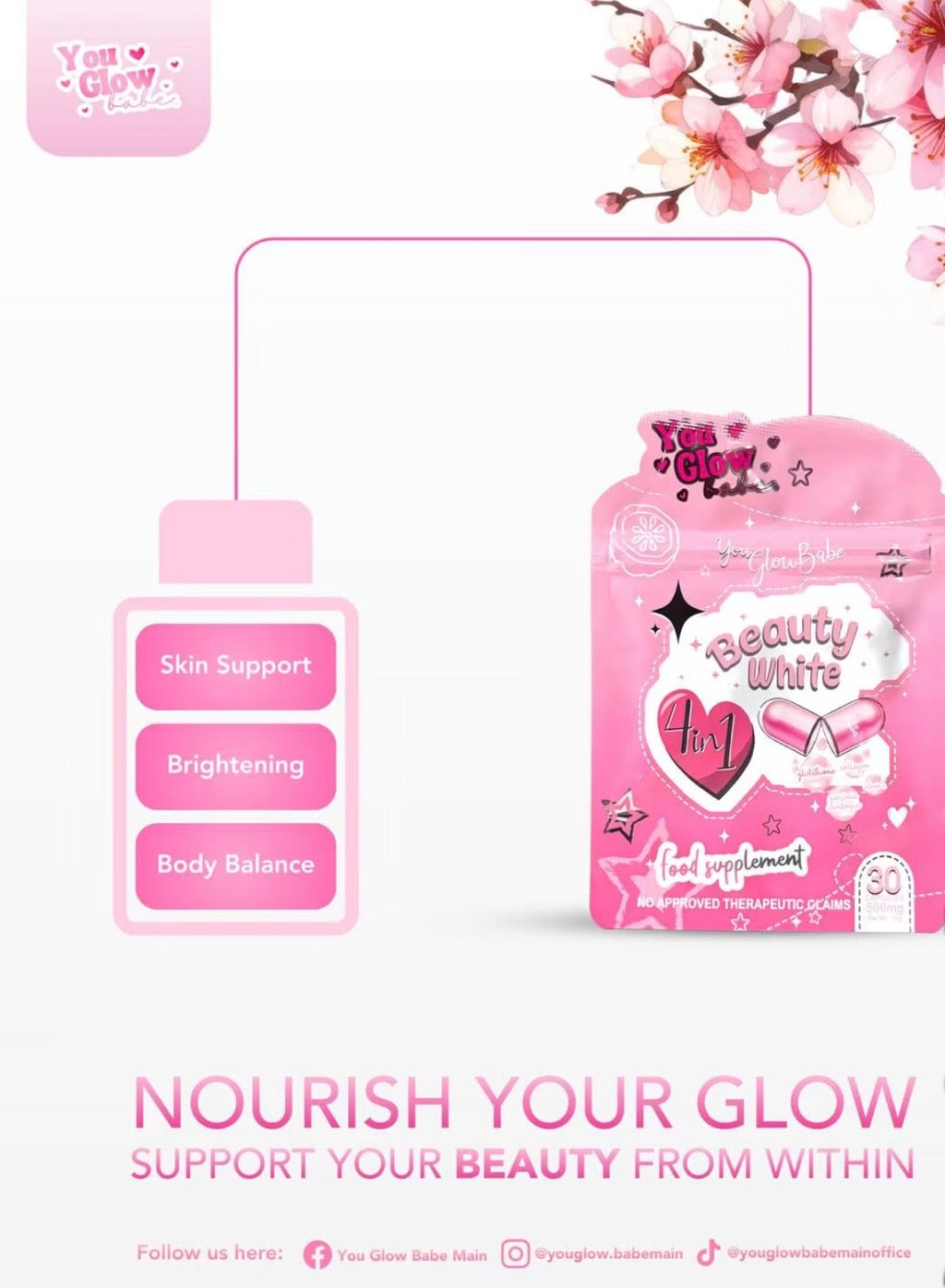 Beauty White You Glow Babe Capsule 30 Caps
